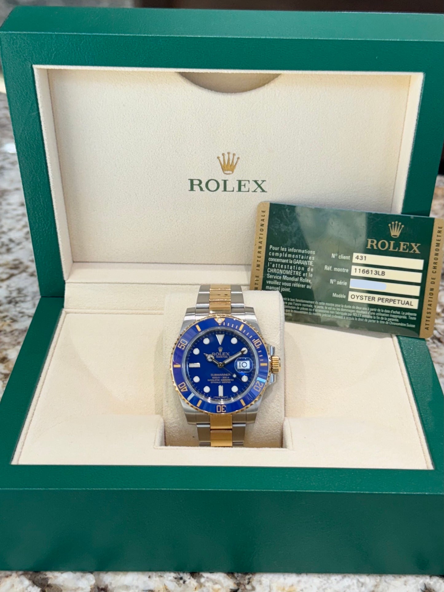 2011 Rolex Submariner 116613LB