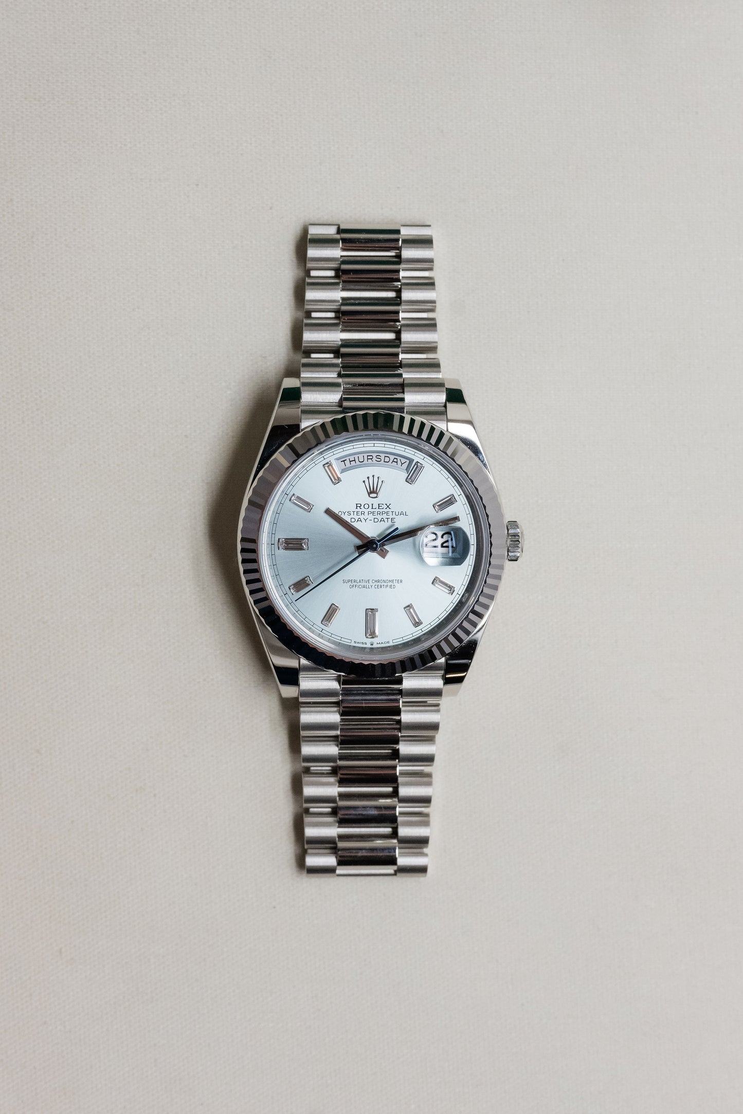 2026 Rolex Platinum Day-Date 40 228236