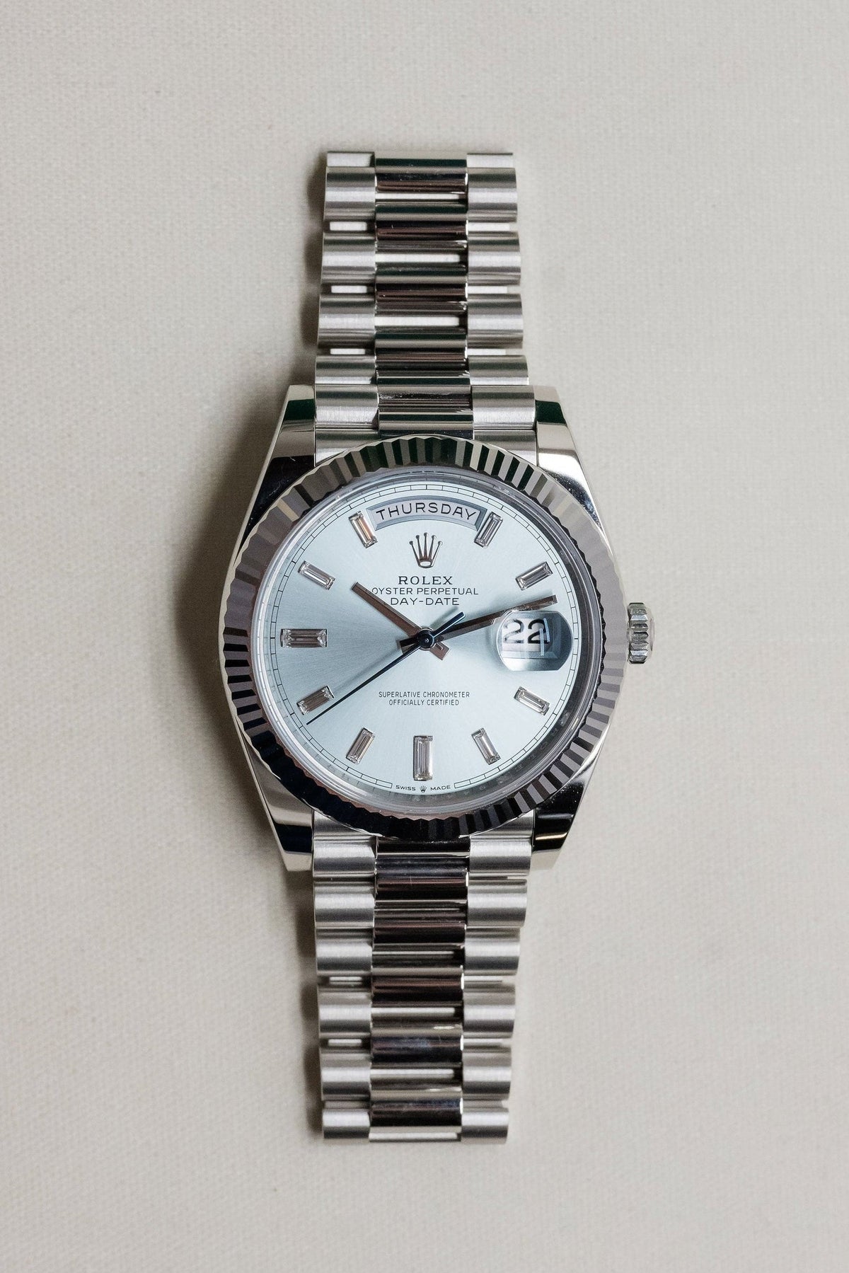 2026 Rolex Platinum Day-Date 40 228236