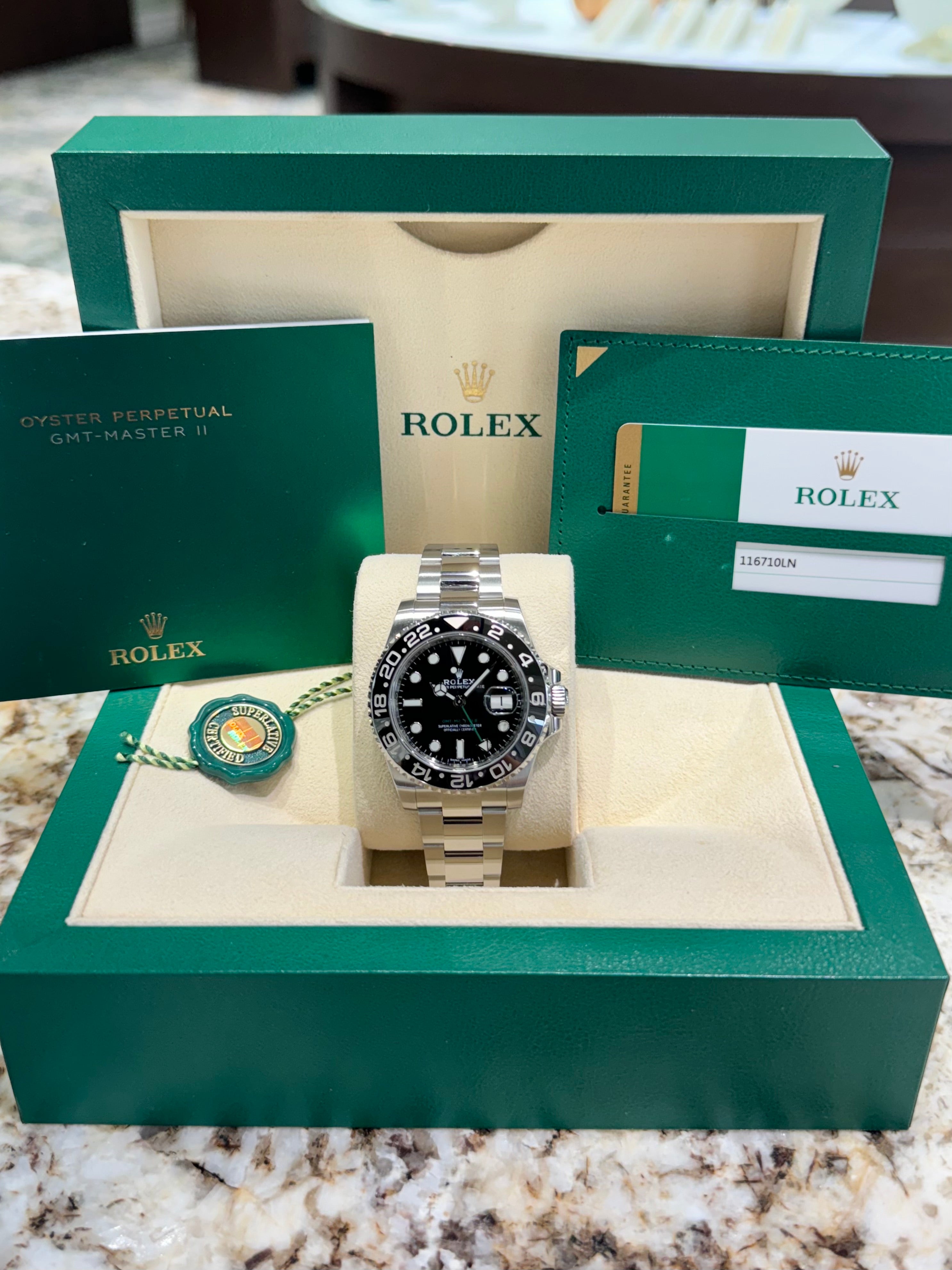 Pre owned Rolex GMT Master II 116710LN