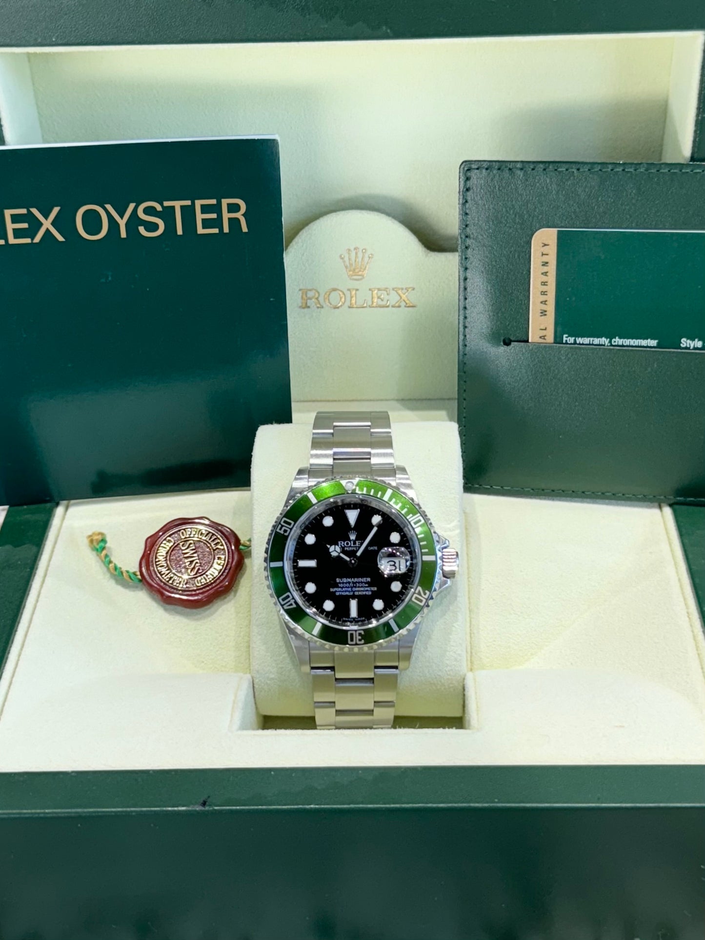 2009 Rolex Submariner Kermit 16610LV