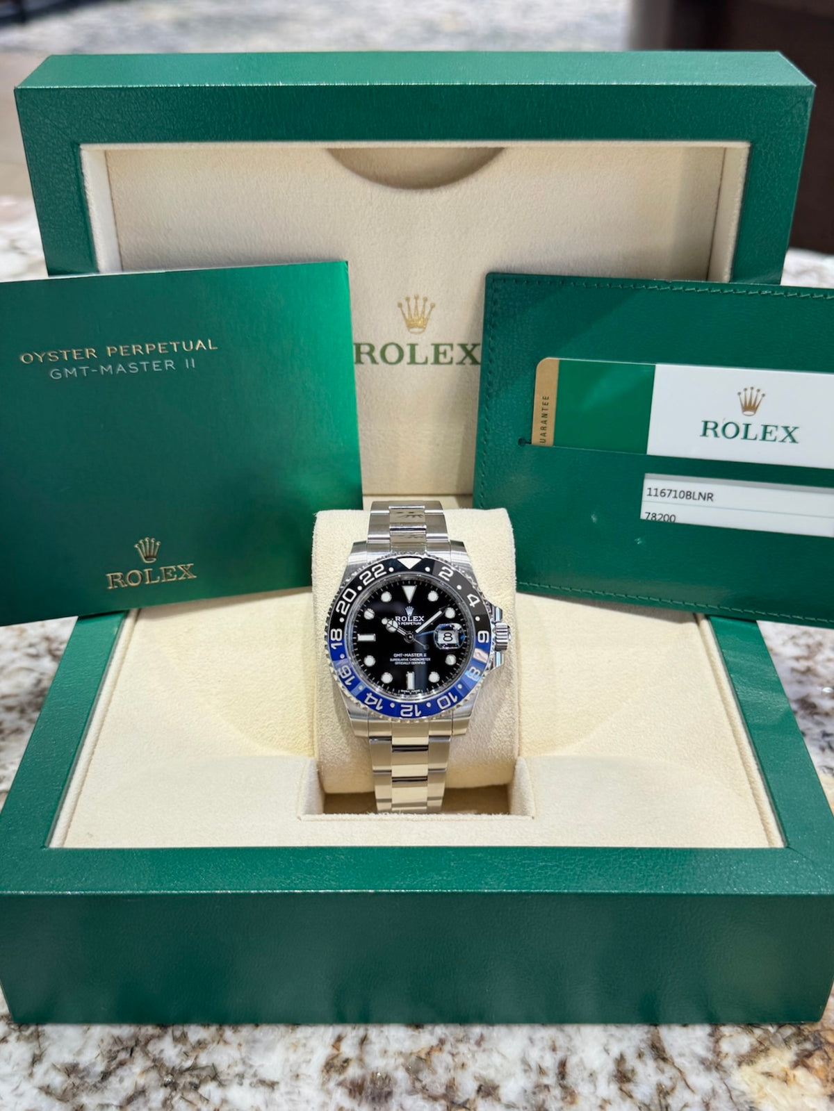 2019 Rolex GMT-Master II Batman 116710BLNR