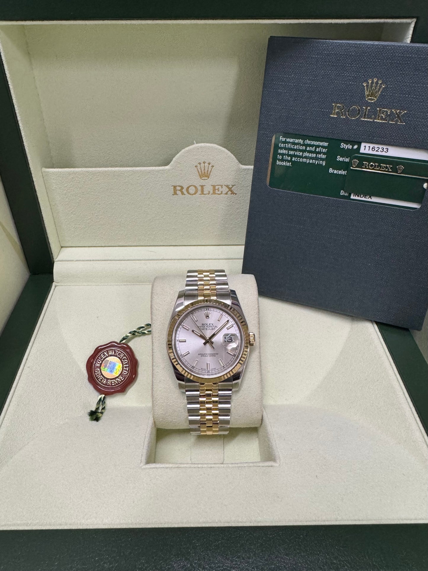 2012 Rolex Datejust 36 116233