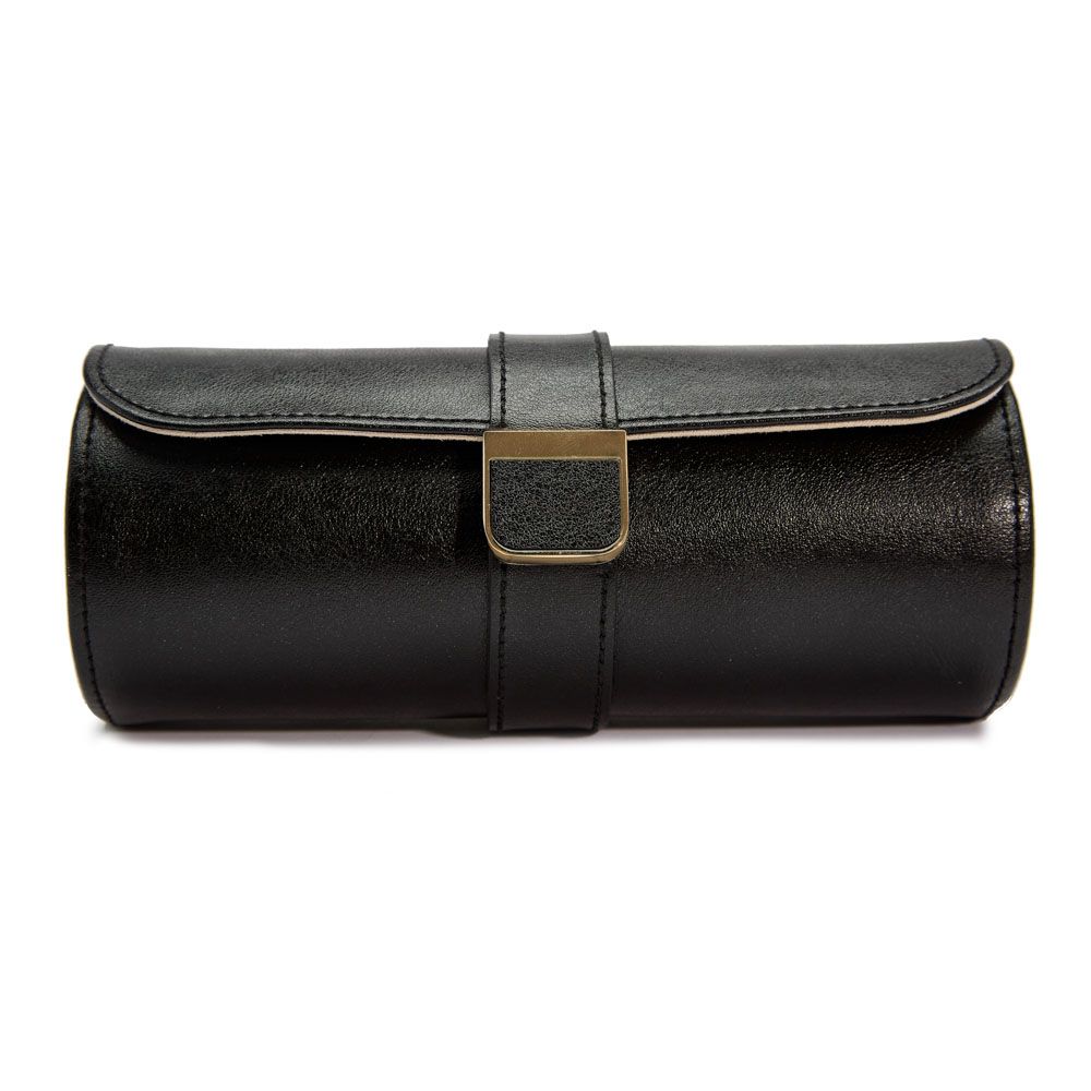 Wolf Palermo Double Watch Roll with Jewelry Pouch