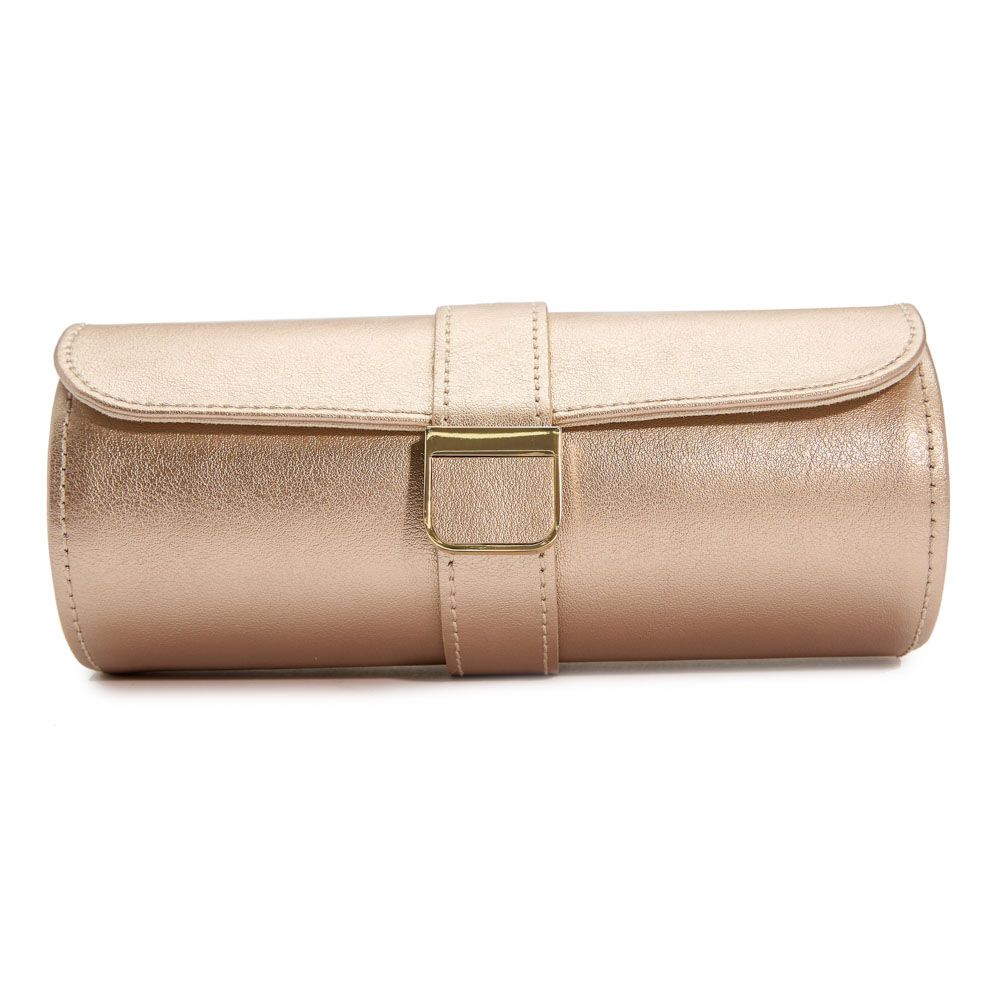 Wolf Palermo Double Watch Roll with Jewelry Pouch