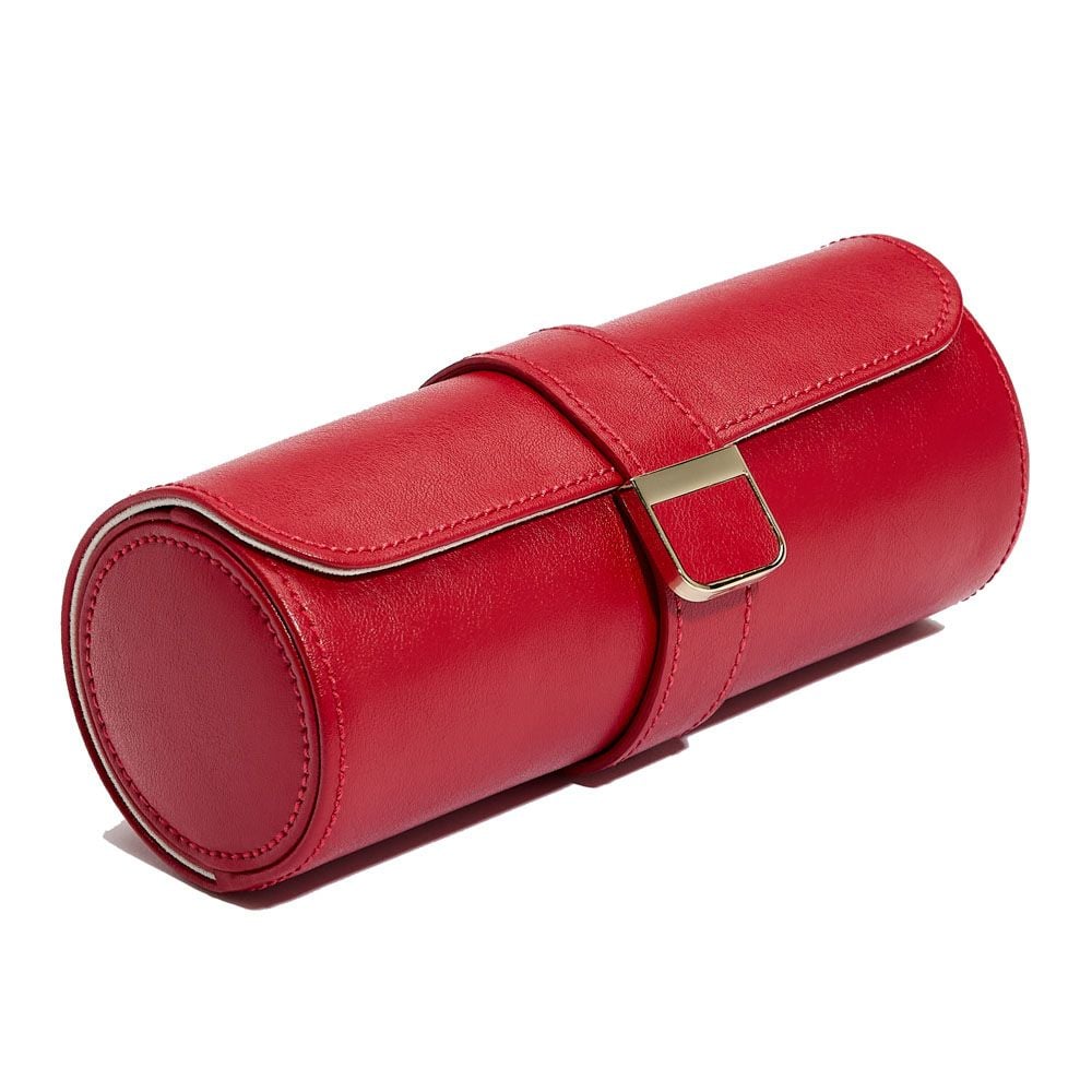 Wolf Palermo Double Watch Roll with Jewelry Pouch