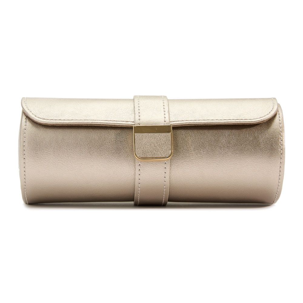 Wolf Palermo Double Watch Roll with Jewelry Pouch