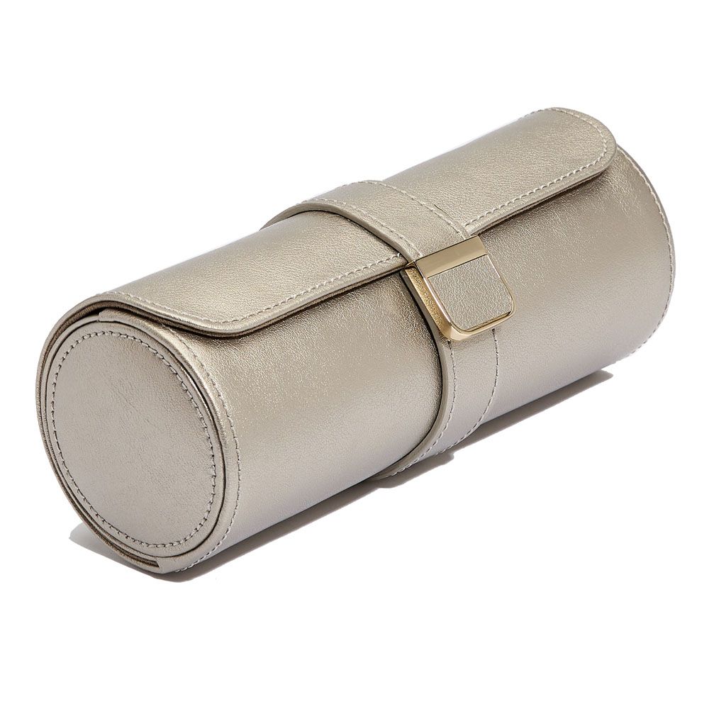 Wolf Palermo Double Watch Roll with Jewelry Pouch