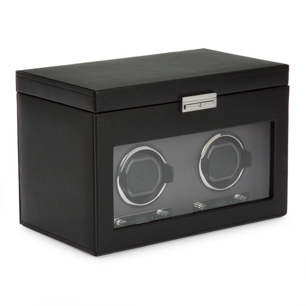 Wolf Classic Double Watch Winder with Storage