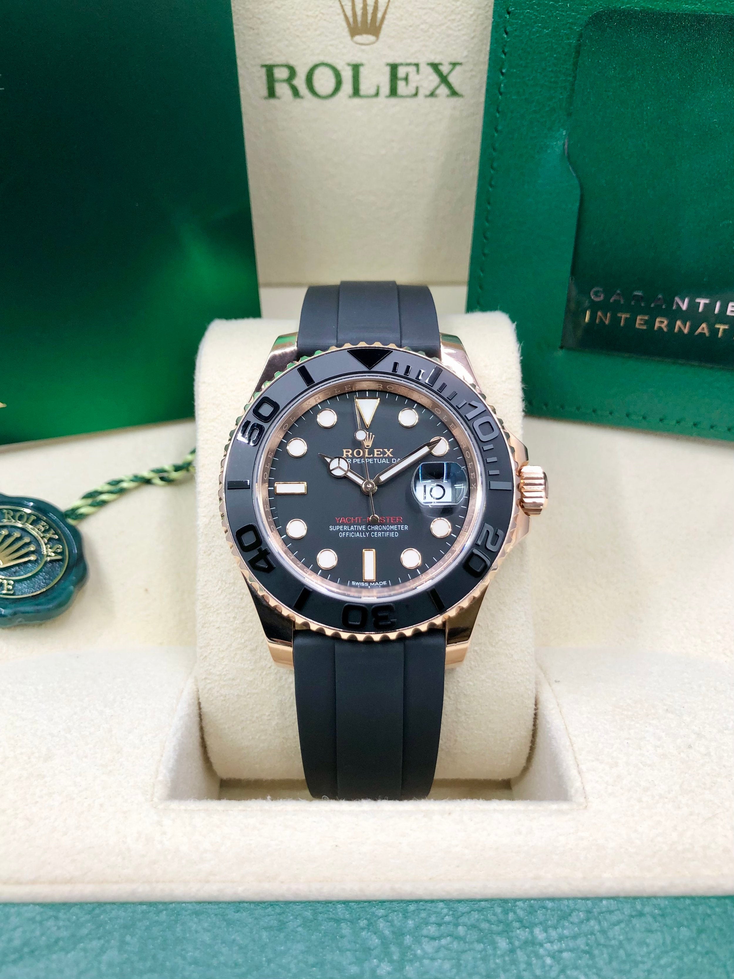 rolex yacht master navy