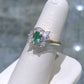 14kt Yellow Gold Emerald and Diamond Ring