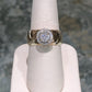 14kt Rose Gold Diamond Halo Ring