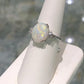 14kt White Gold Opal and Diamond Ring